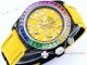 Japan Grade Copy Rolex Daytona Quartz 43 Rainbow with Yellow Dial Watch (4)_th.jpg